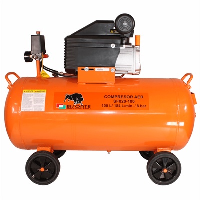 Bisonte SF020-100 olajkenésű kompresszor (1,5kW, 100L, 8bar)