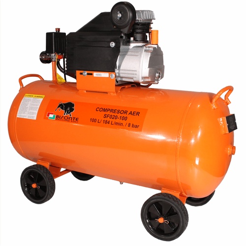 Bisonte SF020-100 olajkenésű kompresszor (1,5kW, 100L, 8bar)
