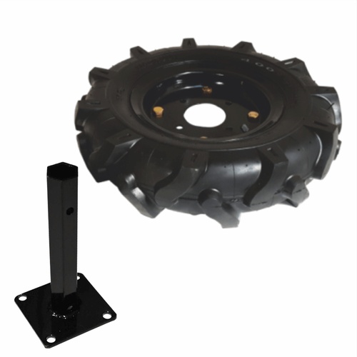 Bisonte Gumi kerék 4.00-8 Ø23mm hatszögletű cső mellékelve