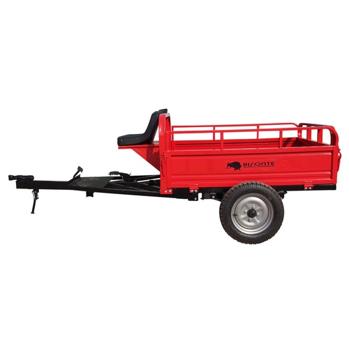 Bisonte BTA-600R pótkocsi kapálógépekhez, teherbírás 600kg