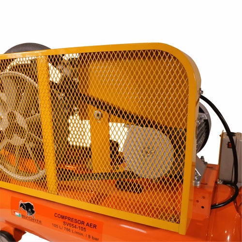 Bisonte SV054-105 ékszíjmeghajtású kompresszor (4kW, 105L, 8bar)